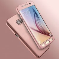 Защита на 360 градуса мат калъф кейс за Samsung Galaxy S6, S6 Edge, снимка 4 - Калъфи, кейсове - 23009571