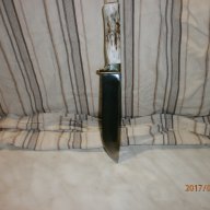 нож с бронзов гард и рогова дръжка, снимка 2 - Ножове - 17371313
