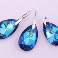 Комплект Сваровски "pear-shaped'' Swarovski , снимка 5 - Бижутерийни комплекти - 10046645