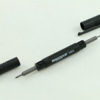 мини отвертка, форма на писалка 4 в 1, накрайници,  Германия, снимка 4 - Отвертки - 25454453