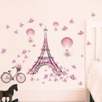 Paris Париж Айфелова кула стикер лепенка за стена и мебел , снимка 1 - Други - 21581419