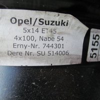 железни джанти 14'' за OPEL,SUZUKI, снимка 3 - Гуми и джанти - 26035306