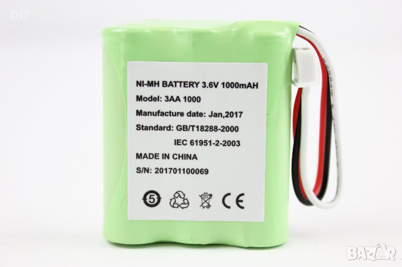 Батерия акумулаторна 3.6V/1000 mAh с 3 извода, снимка 1
