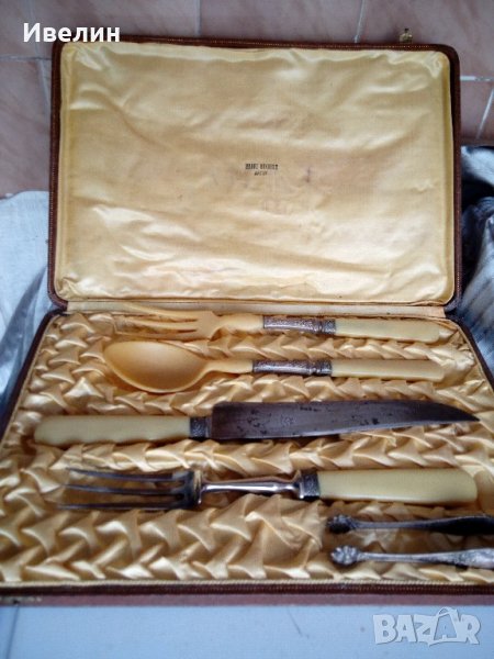 стар викториански комплект прибори, снимка 1