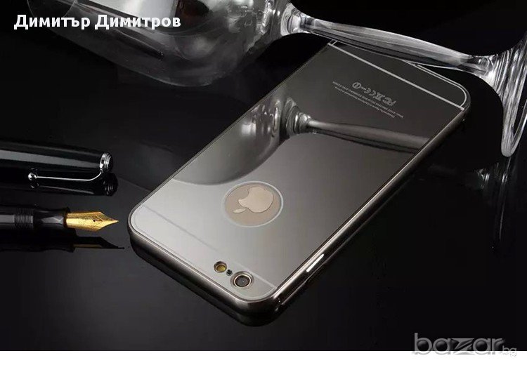 IPHONE SE Iphone 5S 6 5.5 и 4.7 Кейс и стъклен протектор- алуминий и акрил лукс 100% защита, снимка 1