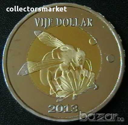 5 долара 2013, Сейнт Еустатиус, снимка 1