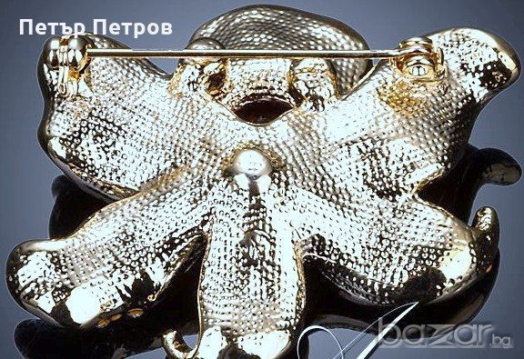 Брошка Орхидея, снимка 2 - Колиета, медальони, синджири - 20871588