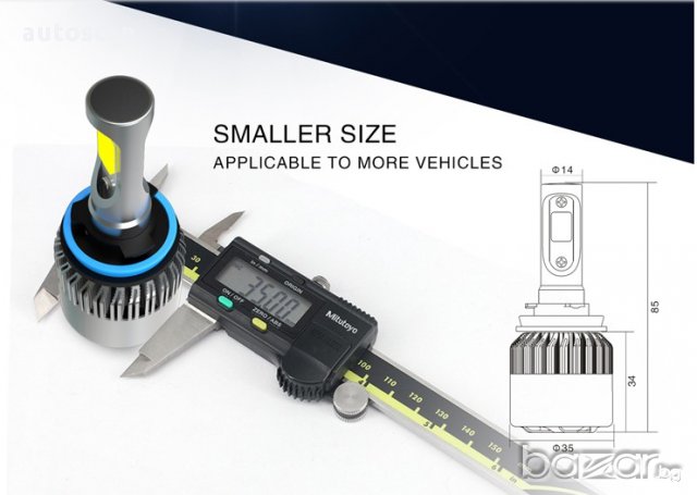 LED системи за фарове H1,H4,H7, H11, Н9005, Н9006 лед крушки, снимка 10 - Аксесоари и консумативи - 16860078