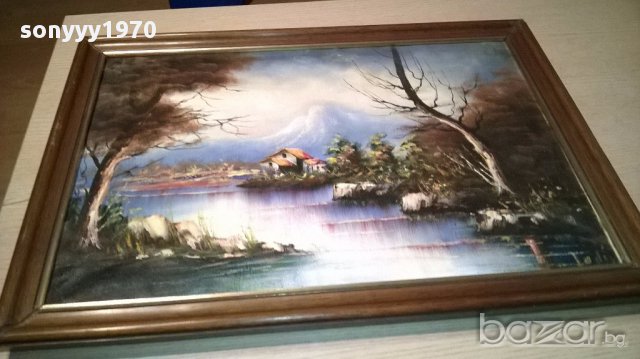ПОРЪЧАНА-Картина с рамка-маслени бои-61/44см-внос швеицария, снимка 13 - Антикварни и старинни предмети - 15112951