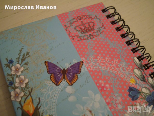 " Цветя и пеперуди " - тефтер   , снимка 11 - Подаръци за рожден ден - 22126185
