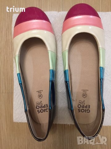 Многоцветни обувки / балеринки от естествена кожа Giosеppo, номер 34, нови, снимка 3 - Детски обувки - 23816725