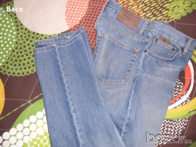 100 % Men's Burberry Jeans 30 Regular оригинални мъжки дънки + подарък маркова риза, снимка 5 - Дънки - 11674828