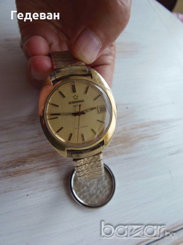 Позлатен Рядък ETERNA SONIC ESA 9162 tunning fork, снимка 2 - Мъжки - 20126807