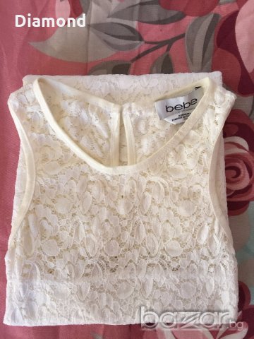 100 % BEBE оригинален дамски топ дантела, снимка 10 - Корсети, бюстиета, топове - 18237233
