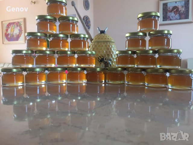 Бурканчета с мед 25 мл. за сватба или кръщене, снимка 4 - За пчели - 24505951