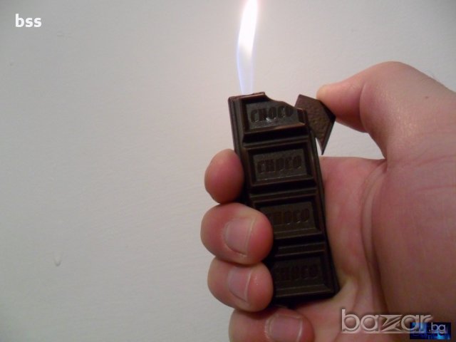 Запалка във формата на парче шоколад
