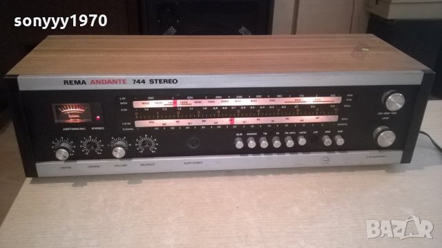 rema andante 744-stereo receiver-ретро-внос швеицария, снимка 13 - Ресийвъри, усилватели, смесителни пултове - 22768918