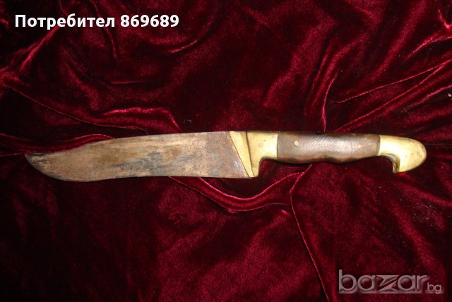 стар български нож-ръчно кован!-автентичен-находка!!!!, снимка 5 - Антикварни и старинни предмети - 9465918