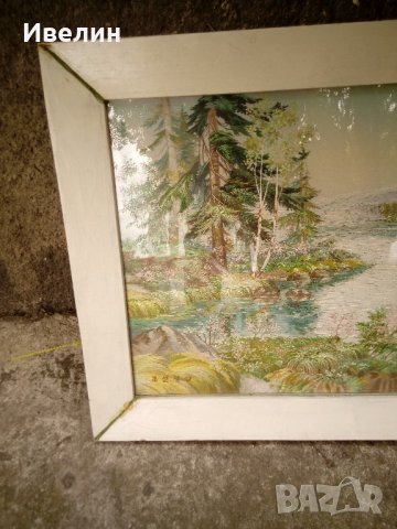 стара картина-пейзаж, снимка 2 - Картини - 21634537