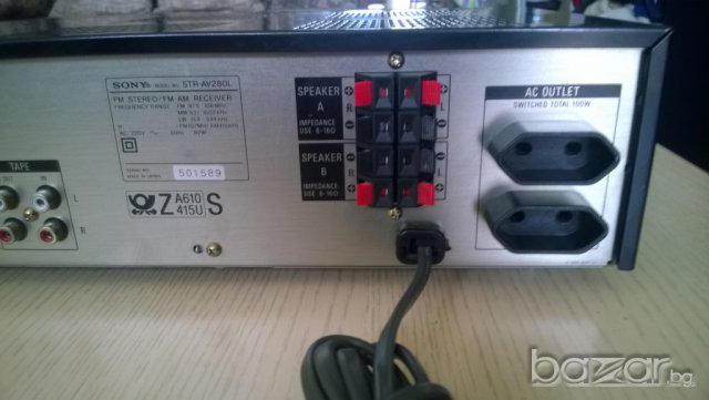 sony str-av280l-stereo receiver-japan-нов внос от швеицария, снимка 15 - Ресийвъри, усилватели, смесителни пултове - 7529649