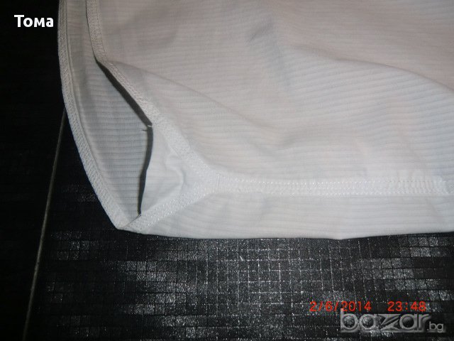 Бяла риза с къс ръкав Тиъдор, снимка 3 - Ризи - 14221173