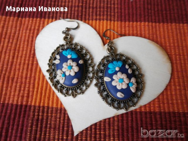 бижута от полимерна глина, снимка 5 - Обеци - 11185223