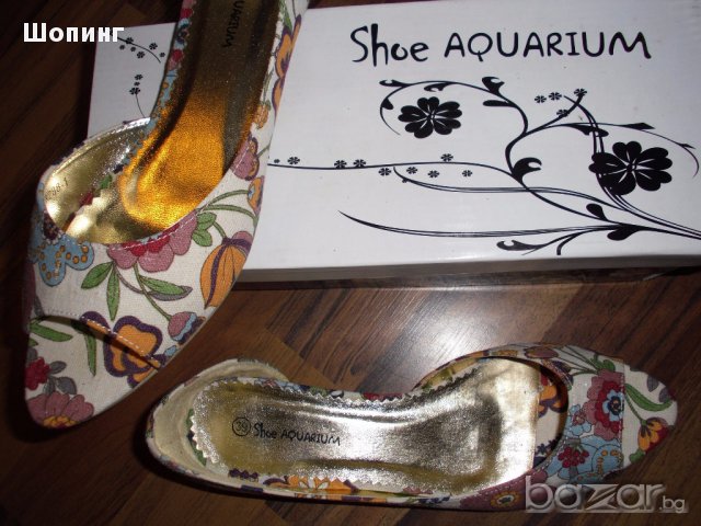 Красиви обувки с цветя, н.39, снимка 2 - Други - 16069523