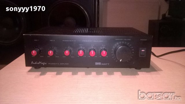 Audio magic pa-2042 profi amplifier-mono-внос швеицария, снимка 8 - Ресийвъри, усилватели, смесителни пултове - 15259581