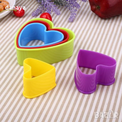 5бр в комплект форми за сладки елха звезда сърце цвете резци човече, снимка 7 - Домашни потреби и битова химия - 23371431