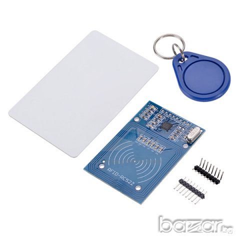 RFID RC522 модул с IC карта и ключодържател, Ардуино / Arduino, снимка 1 - Друга електроника - 13261408