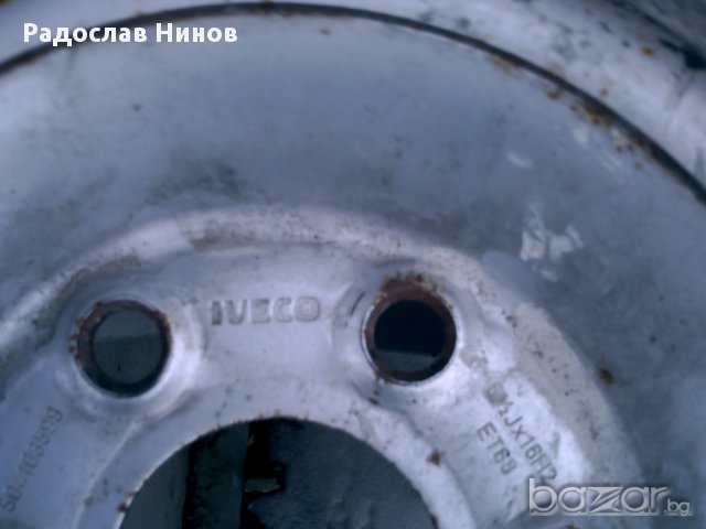 Джанти за Iveco единична гума  16 цола   ивеко 16", снимка 2 - Гуми и джанти - 17118484