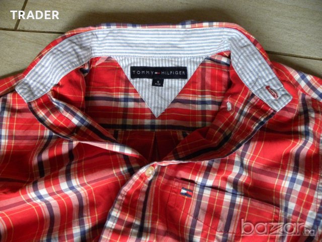 Мъжка риза TOMMY HILFIGER, 100% памук, снимка 3 - Ризи - 18478106
