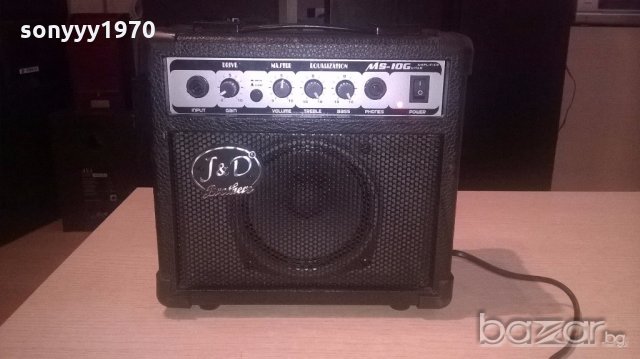 j&d brothers ms10g guitar amplifier-внос швеицария, снимка 4 - Ресийвъри, усилватели, смесителни пултове - 19126512