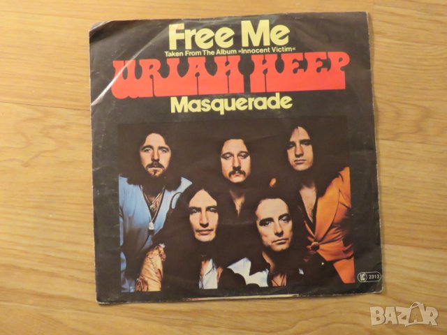 малка грамофонна плоча Юрая Хийп, Uriah Heep - Free me - изд.70те г., снимка 2 - Грамофонни плочи - 24945641