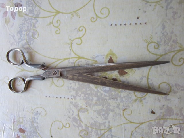 Уникални немски ножици ножица 19 век, снимка 5 - Фризьорски принадлежности - 25829039