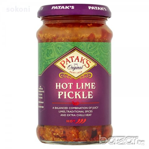 Patak Hot Lime Pickle  / Патакс Лайм Туршия Люта 283гр, снимка 1 - Домашни продукти - 17258179