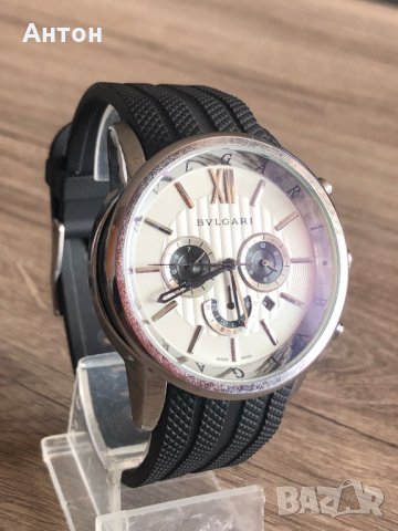 Продавам Bvlgari Модел Tourbillon Bleck and White мъжки стилен часовник, снимка 14 - Мъжки - 22775859