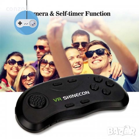 Джойстик VR Shinecon Bluetooth Wireless Gamepad Remote Controller‎, снимка 7 - Аксесоари - 21492951