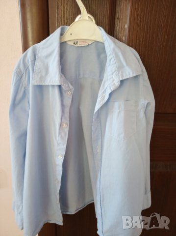 Светлосиня риза HM, снимка 2 - Детски ризи - 25076557