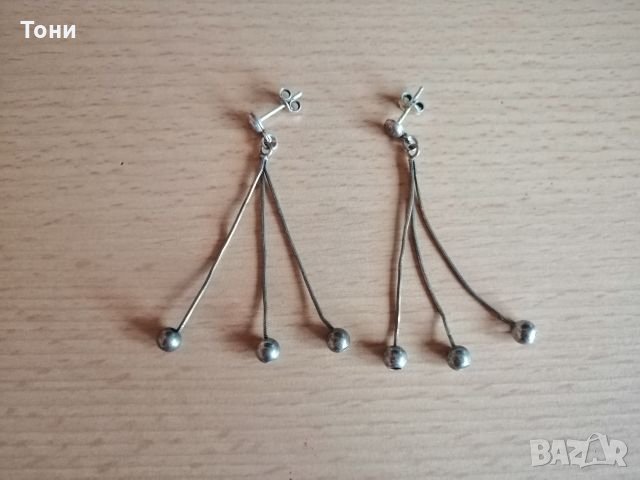 Сребърни обеци , снимка 2 - Обеци - 23938032