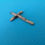 стар християнски кръст разпятие медальон , снимка 2
