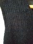 Рокля/ Сукман от черен кадифен плат с ламе, снимка 2