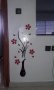 Декорация за стена Стикер за стена 3Д 3D декоративен ваза дърво цвете, снимка 3