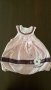 Плюшена рокля за бебе 3-6 мес., снимка 1 - Бебешки рокли - 15938579