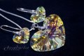 Комплект, Колие, Сваровски '' Crazy 4U Heart'' Crystals from SWAROVSKI ® , снимка 1 - Бижутерийни комплекти - 11406734