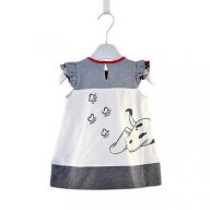 сладурска детска бебешка рокля рокличка с делматинец, снимка 2 - Детски рокли и поли - 18083678