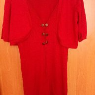 червена рокля с болеро, снимка 2 - Рокли - 15781094