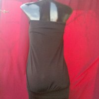 Черна рокля с пайети С/М, снимка 2 - Рокли - 21173266