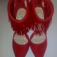 Червени нови секси обувки, снимка 3 - Дамски обувки на ток - 17626293
