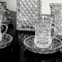 Кристален сервиз за арабски, турски чай, снимка 3 - Други стоки за дома - 13657999